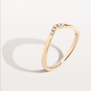 14k Diamond Brooklyn Bridge Ring by aurate